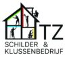 Logo van TZ Schilders & Klussenbedrijf met pictogrammen van schilderwerk en klusdiensten